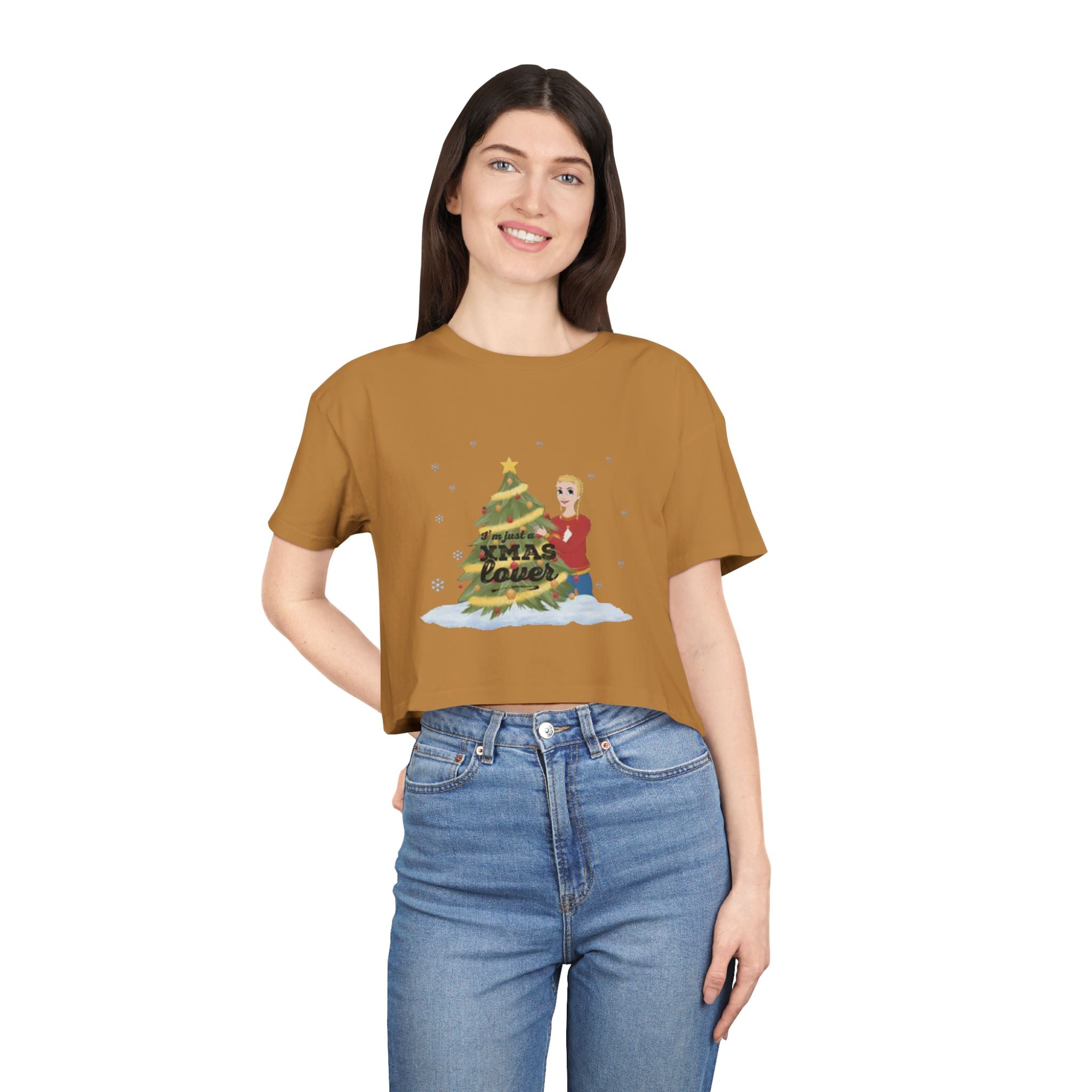 I'm just a XMAS lover | Women's Crop Tee